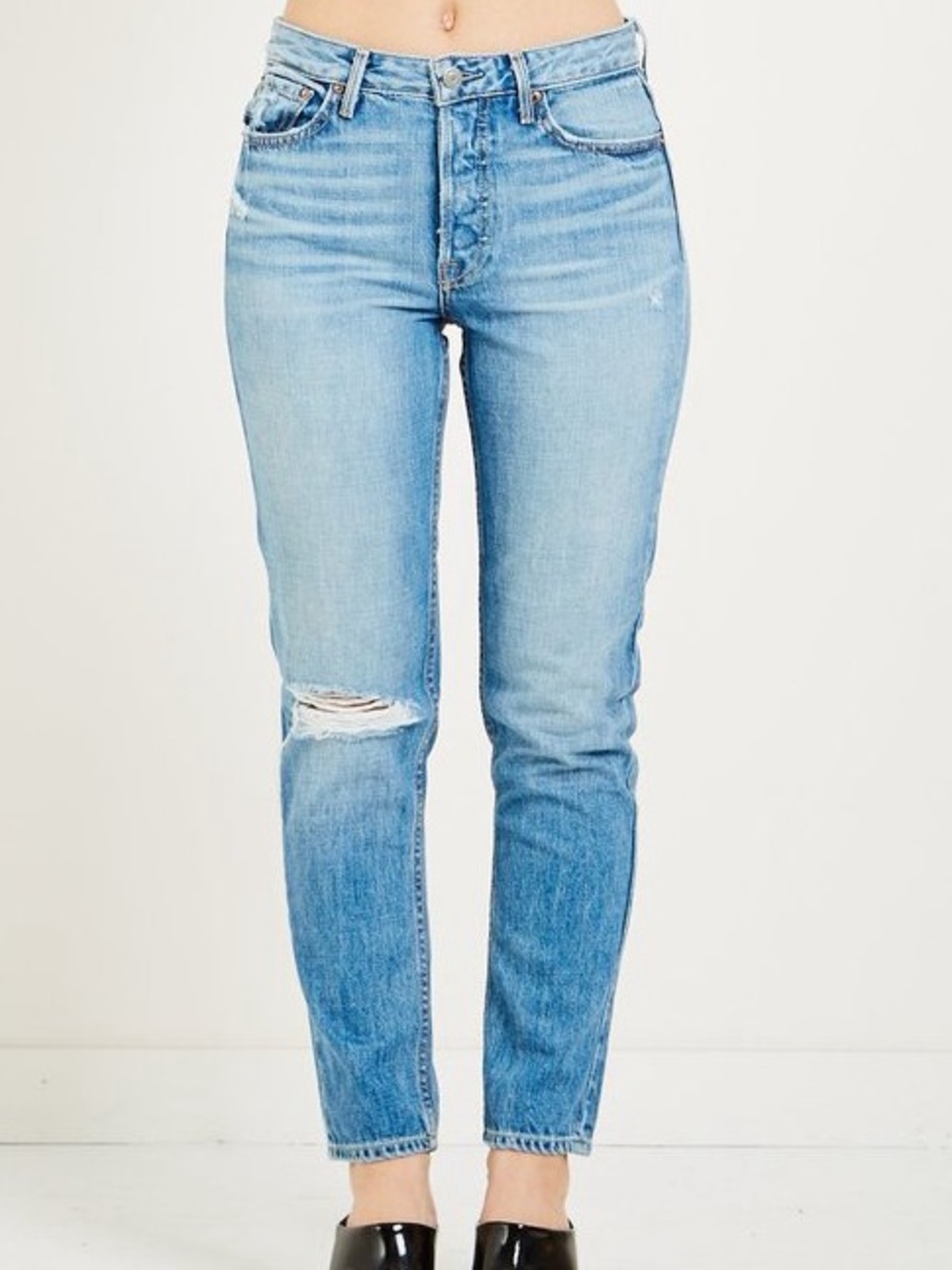 Revolve GRLFRND Kiara Slouchy Tomboy Jean in Stone Deep